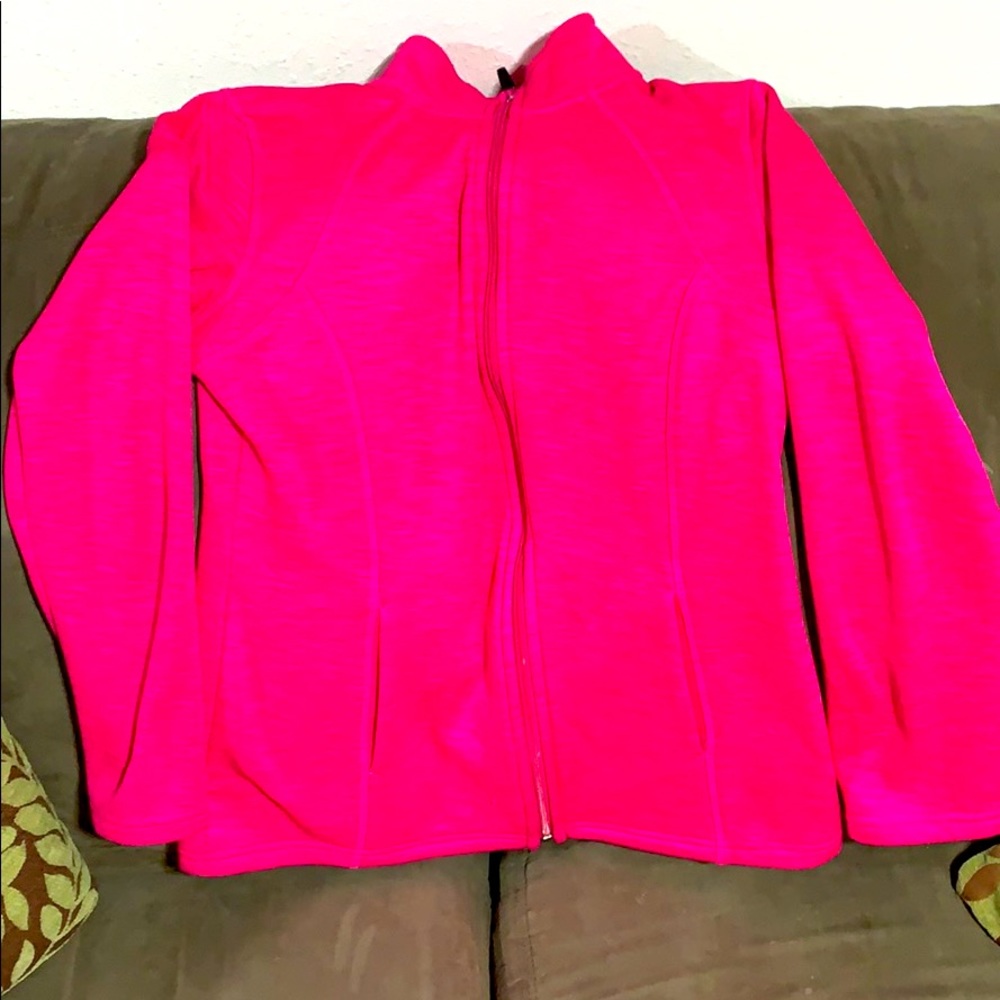 Like new Women’s hot pink zip up sweat shirt!